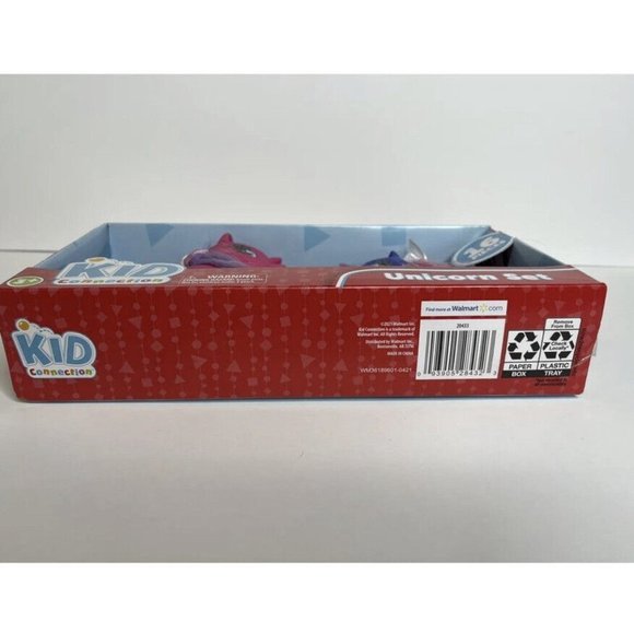 Kid Connection 16-Piece Unicorn Set Colorful Ponies Comb Brush 10 Hair Bands New - Picture 4 of 4